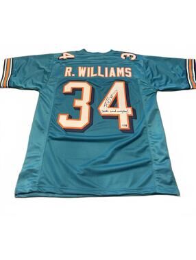 Ricky Williams Miami Dolphins Signed PBA Authenticated Jersey XL
